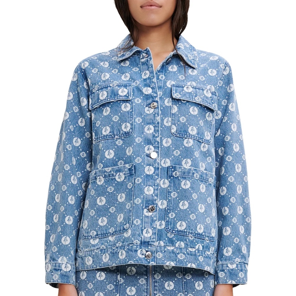 Bmoon Monogrammed Denim Jacket
